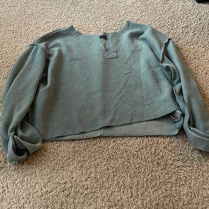 Urban Outfitters Blue Cropped Sweater